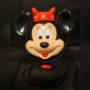 Vintage Minnie Mouse Canteen Plastic Purple Walt Disneyworld Disneyland Drink